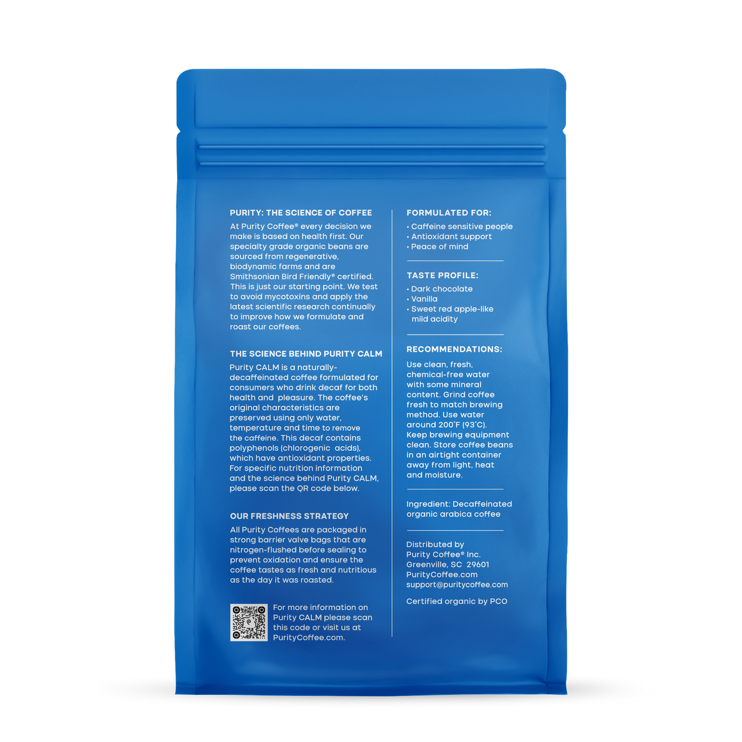 PURITY COFFEE Organic Whole Bean Coffee 12oz