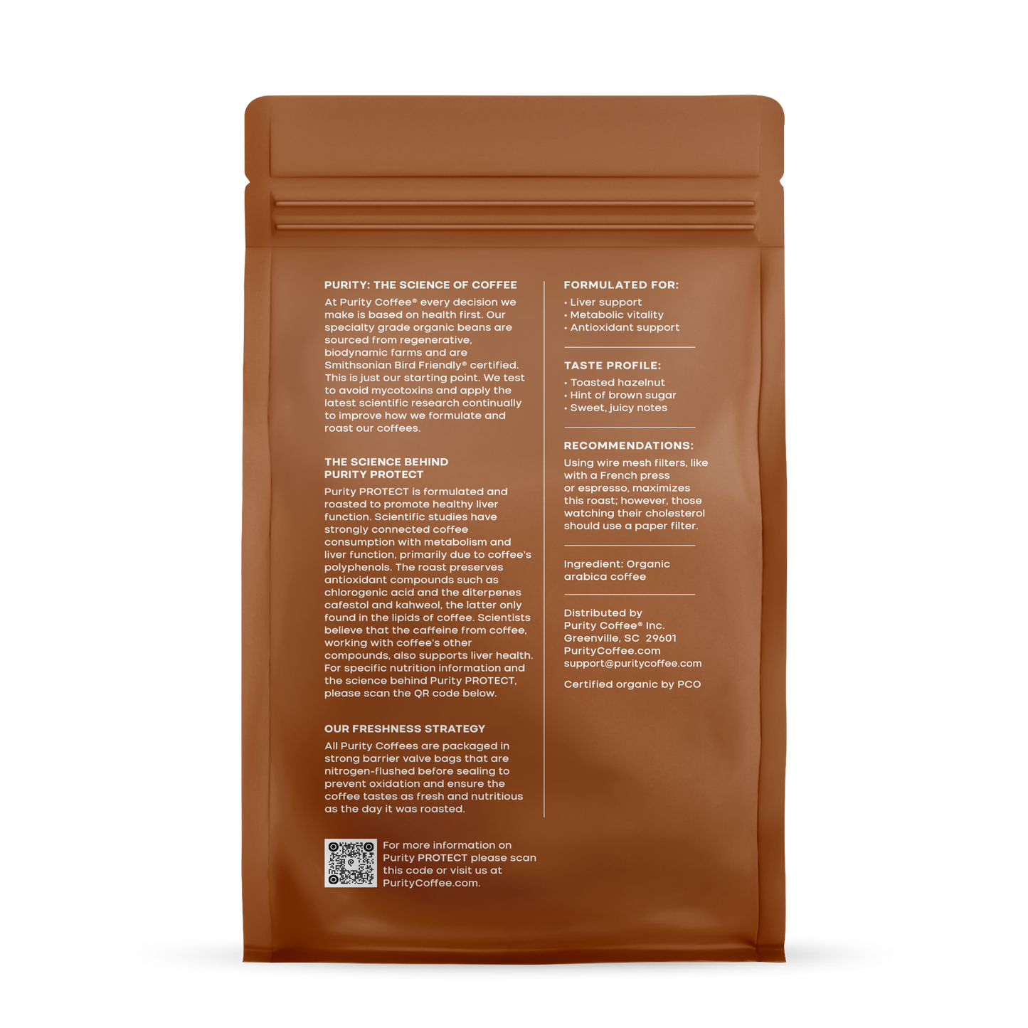 PURITY COFFEE Organic Whole Bean Coffee 12oz